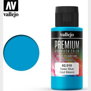 Vallejo - Premium Airbrush Maling - Basic Blue 60 Ml
