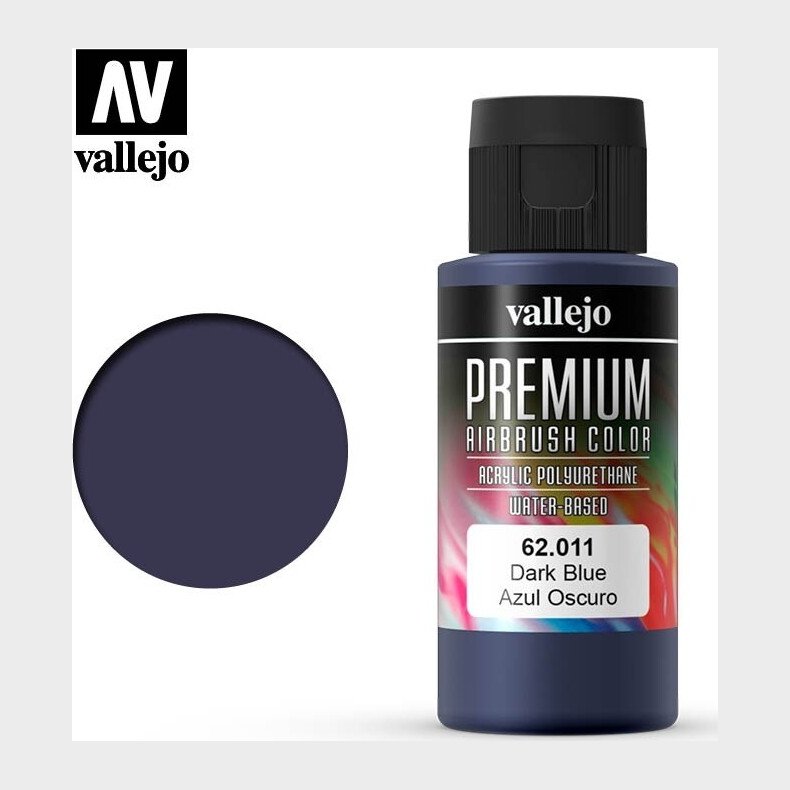 Vallejo - Premium Airbrush Maling - Mrkebl 60 Ml