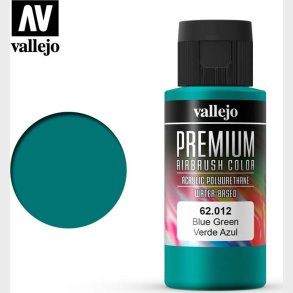 Vallejo - Premium Airbrush Maling - Blue Green 60 Ml