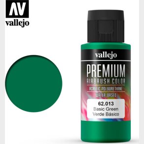 Vallejo - Premium Airbrush Maling - Basic Green 60 Ml