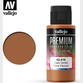Vallejo - Premium Airbrush Maling - Dark Ochre 60 Ml