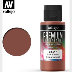 Vallejo - Premium Airbrush Maling - Raw Sienna 60 Ml