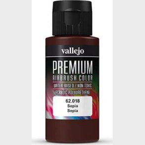 Vallejo - Premium Airbrush Maling - Sepia 60 Ml