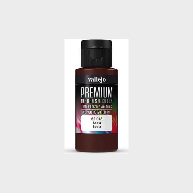 Vallejo - Premium Airbrush Maling - Sepia 60 Ml