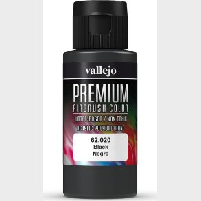 Vallejo - Premium Airbrush Maling - Sort 60 Ml