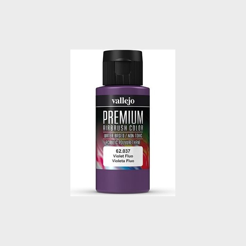 Vallejo - Premium Airbrush Maling - Violet Fluorescent 60 Ml
