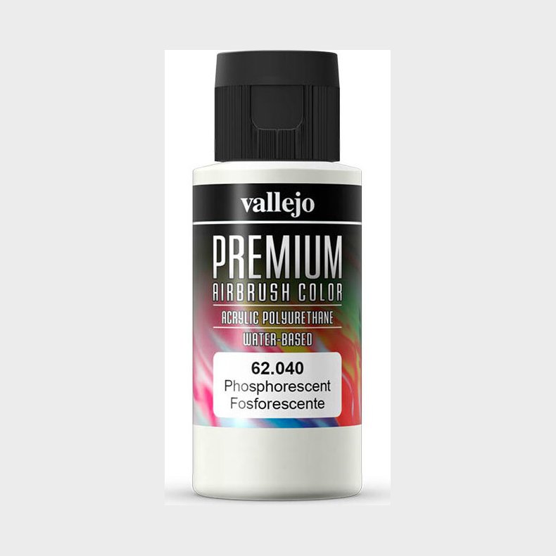 Vallejo - Premium Airbrush Maling - Phosphorescent 60 Ml