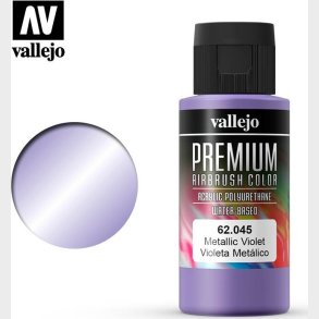 Vallejo - Premium Airbrush Maling - Metallic Violet 60 Ml