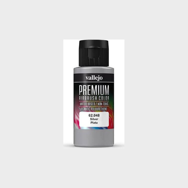 Vallejo - Premium Airbrush Maling - Slv 60 Ml