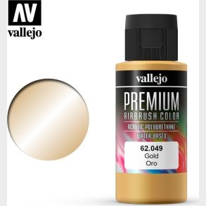 Vallejo - Premium Airbrush Maling - Guld 60 Ml