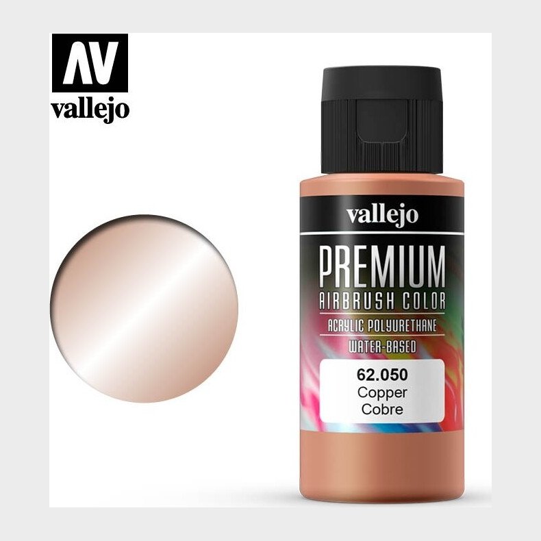 Vallejo - Premium Airbrush Maling - Copper 60 Ml
