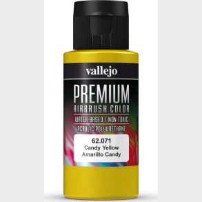 Vallejo - Premium Airbrush Maling - Candy Yellow 60 Ml