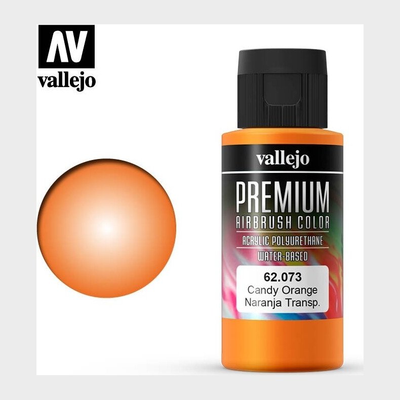 Vallejo - Premium Airbrush Maling - Candy Orange 60 Ml
