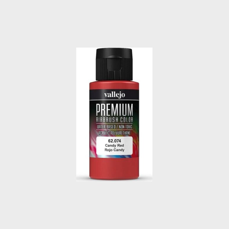 Vallejo - Premium Airbrush Maling - Candy Red 60 Ml