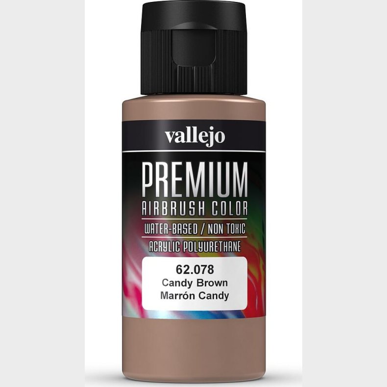 Vallejo - Premium Airbrush Maling - Candy Brown 60 Ml