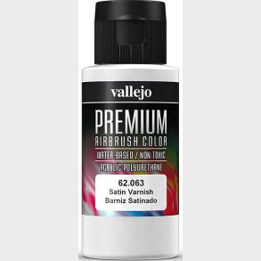 Vallejo - Premium Airbrush Satin Varnish 60 Ml - Satin Lak