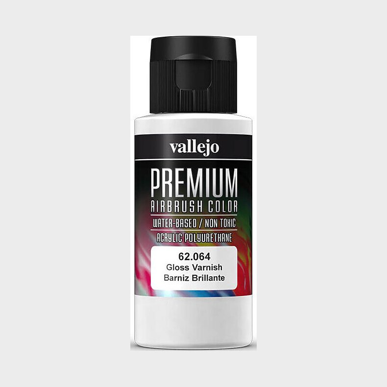 Vallejo - Premium Airbrush Gloss Varnish - Blank Lak 60 Ml