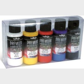 Vallejo - Premium Airbrush Maling St - Opaque Colors - 5x60 Ml