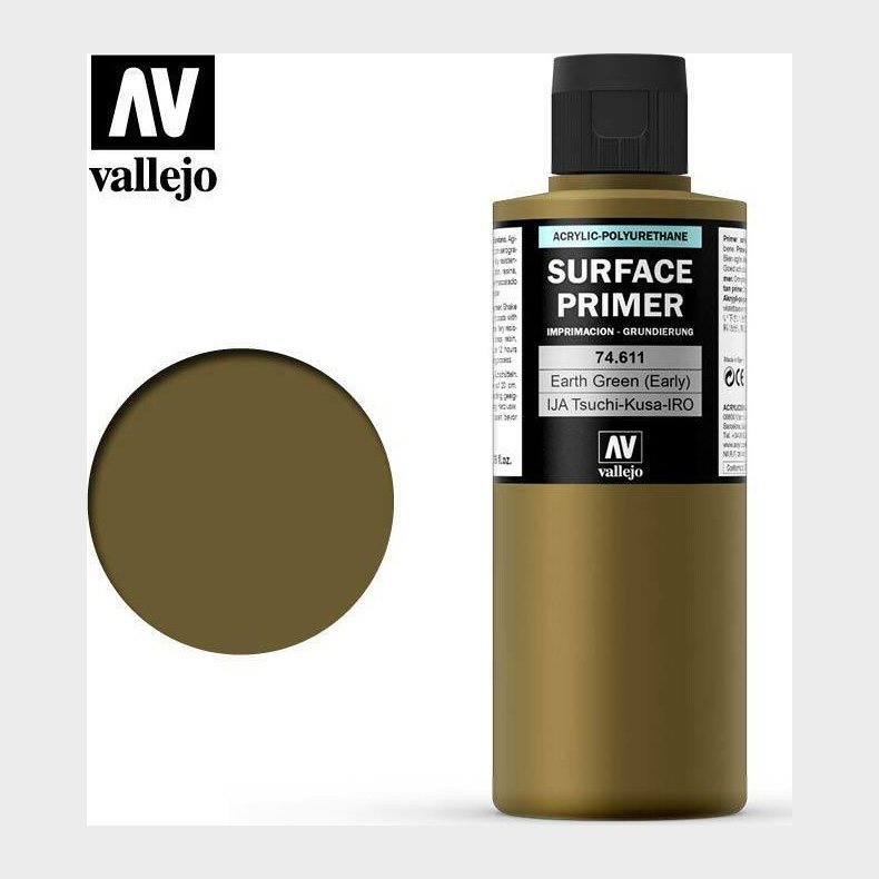 Vallejo - Surface Primer - Earth Green 200 Ml