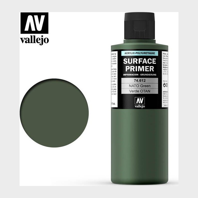Vallejo - Surface Primer - Nato Green 200 Ml