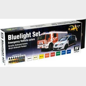 Vallejo Maling St - Redningskretjer - Bluelight - 8x17 Ml