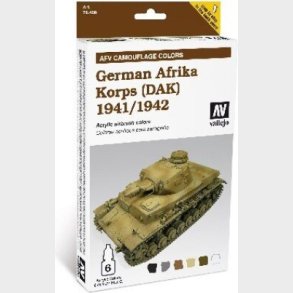 Vallejo - Maling St - German Afrika Korps 1941-42 - Afv Camouflage - 6x8 Ml