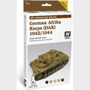 Vallejo - Maling St - German Afrika Korps 1942-44 - Afv Camouflage - 6x8 Ml