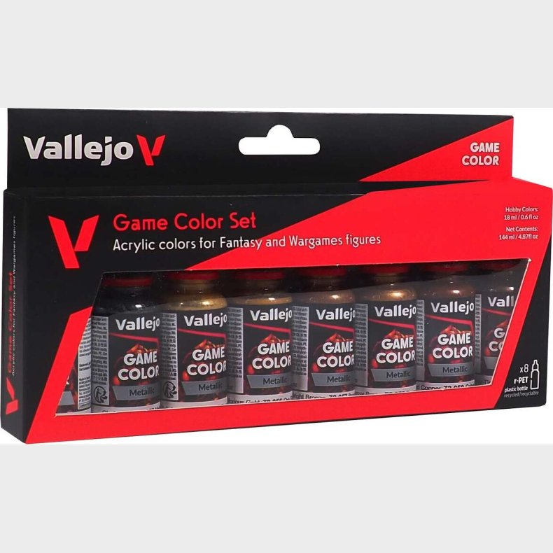 Vallejo - Game Color Maling St - Metallic - 8x17 Ml
