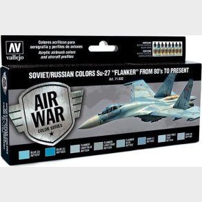 Vallejo - Model Air Maling St - Soviet & Russian Su-27 - 8x17 Ml