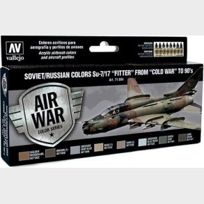 Vallejo - Air War Maling St - Soviet & Russian Colors - 8x17 Ml
