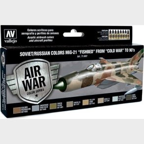 Vallejo - Model Air Maling St - Soviet & Russian Mig-21 - 8x17 Ml