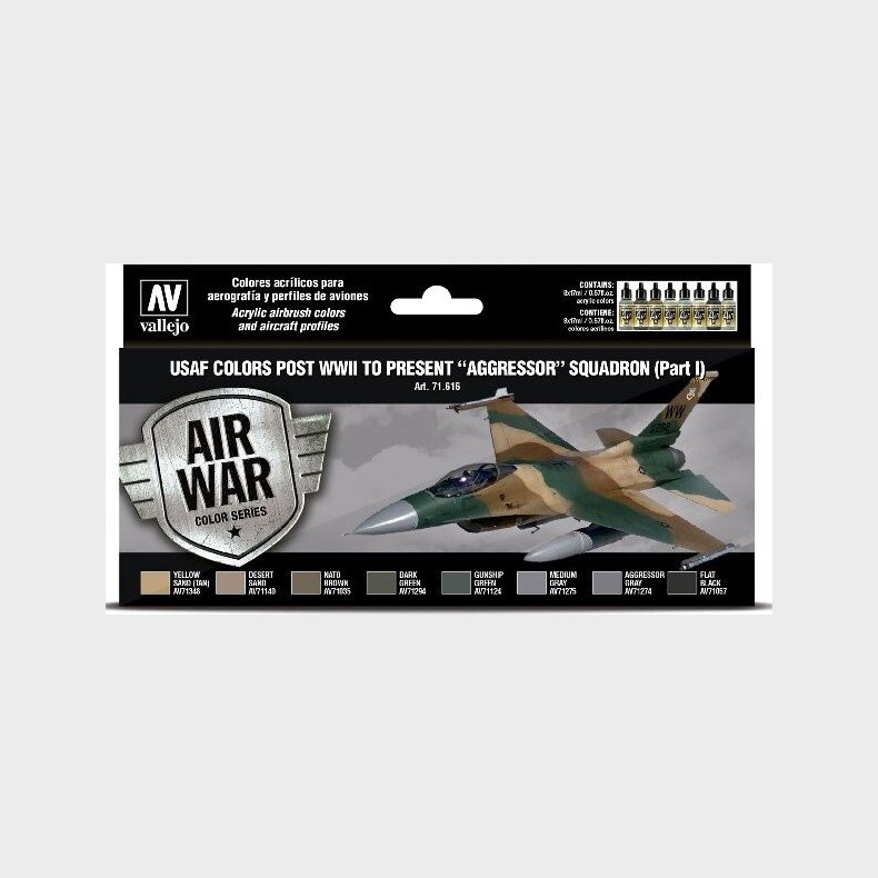 Vallejo - Model Air Maling St - Usaf Aggressor Part 1 - 8x17 Ml