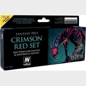 Vallejo - Crimson Red Maling St - 8x17 Ml