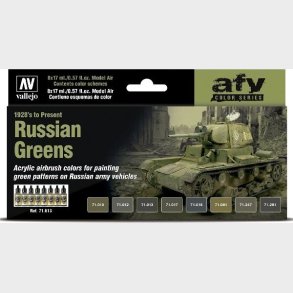 Vallejo - Model Air Maling St - Russian Greens - 8x17 Ml