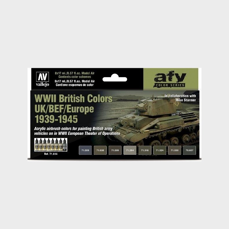 Vallejo - Model Air Maling St - Wwii British Colors - 8x17 Ml