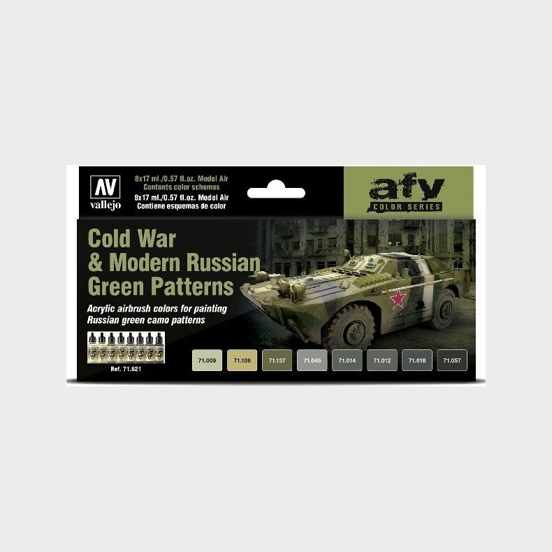 Vallejo - Maling St - Cold War &amp; Modern Russian Green Patterns - 8x17 Ml