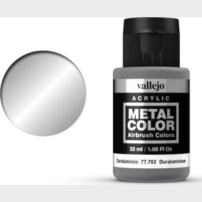 Vallejo - Metal Color Airbrush Maling - Duraluminium 32 Ml