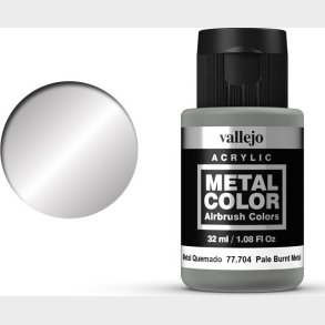 Vallejo - Metal Color Airbrush Maling - Pale Burnt Metal 32 Ml