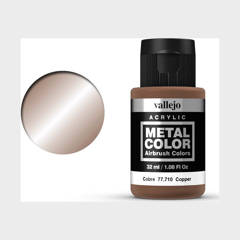 Vallejo - Metal Color Airbrush Maling - Copper 32 Ml