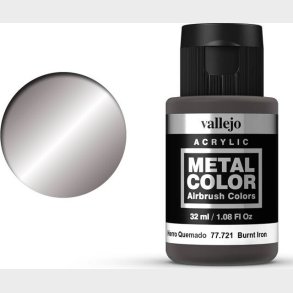 Vallejo - Metal Color Airbrush Maling - Burnt Iron 32 Ml