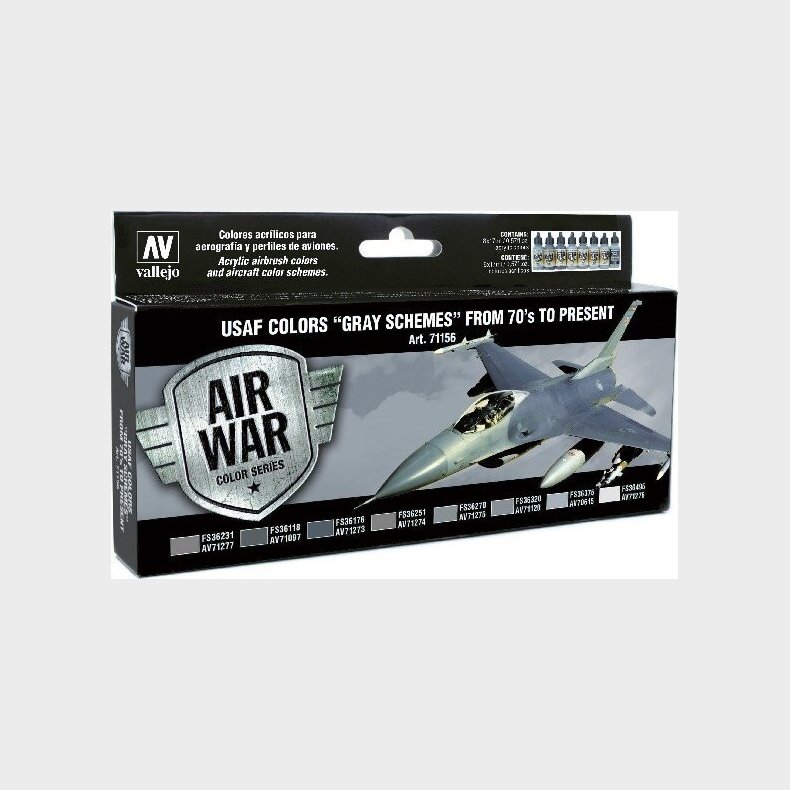 Vallejo - Air War Usaf Colors Grey Schemes 17 Ml - 71156
