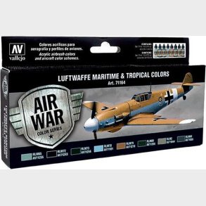 Vallejo - Maling St Til Modelhobby - Luftwaffe Maritime - Air War - 8x17 Ml