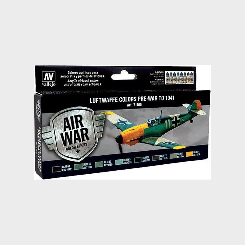 Vallejo - Model Air Maling St - Luftwaffe Pre-war To 1941 - 8x17 Ml