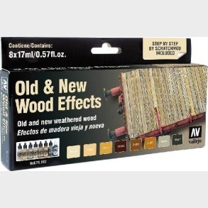 Vallejo - Model Air Maling St - Old & New Wood Effects - 8x17 Ml