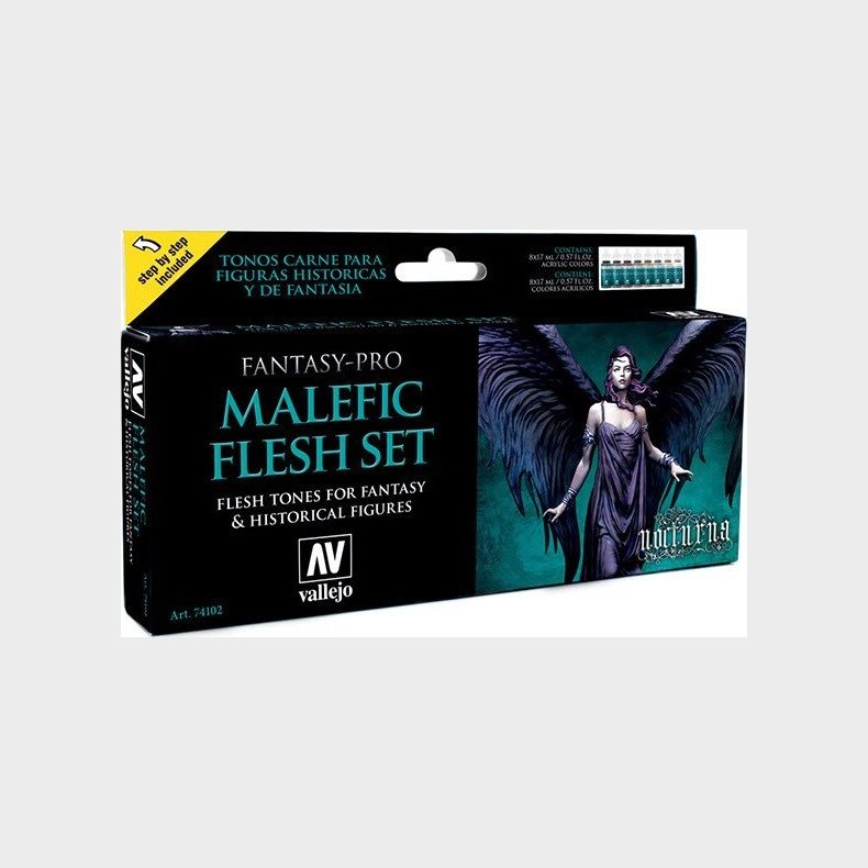 Vallejo - Fantasy Pro Malefic Flesh Set - 74102