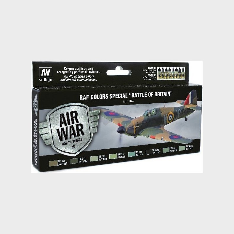 Vallejo - Air War Raf Colors Special Battle Of Britain 8x17 Ml - 71144