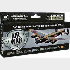 Vallejo - Model Air Maling St - Raf Bomber & Training - 8x17 Ml