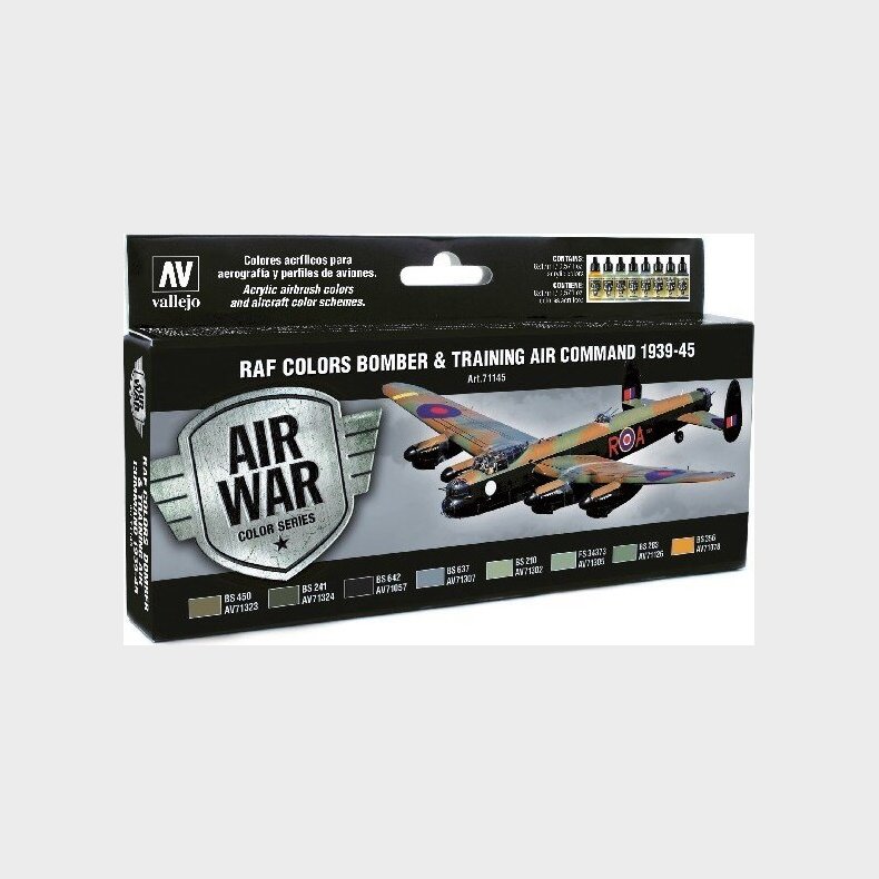Vallejo - Model Air Maling St - Raf Bomber &amp; Training - 8x17 Ml