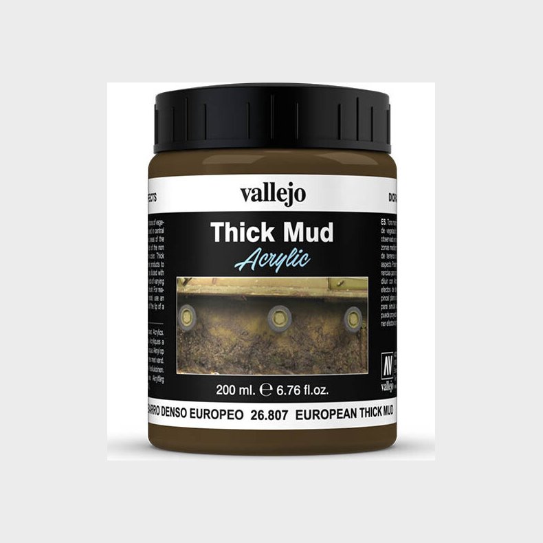 Vallejo - European Thick Mud Acrylic 200 Ml - 26807