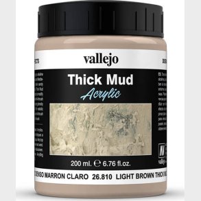 Vallejo - Thick Mud - Light Brown 200 Ml